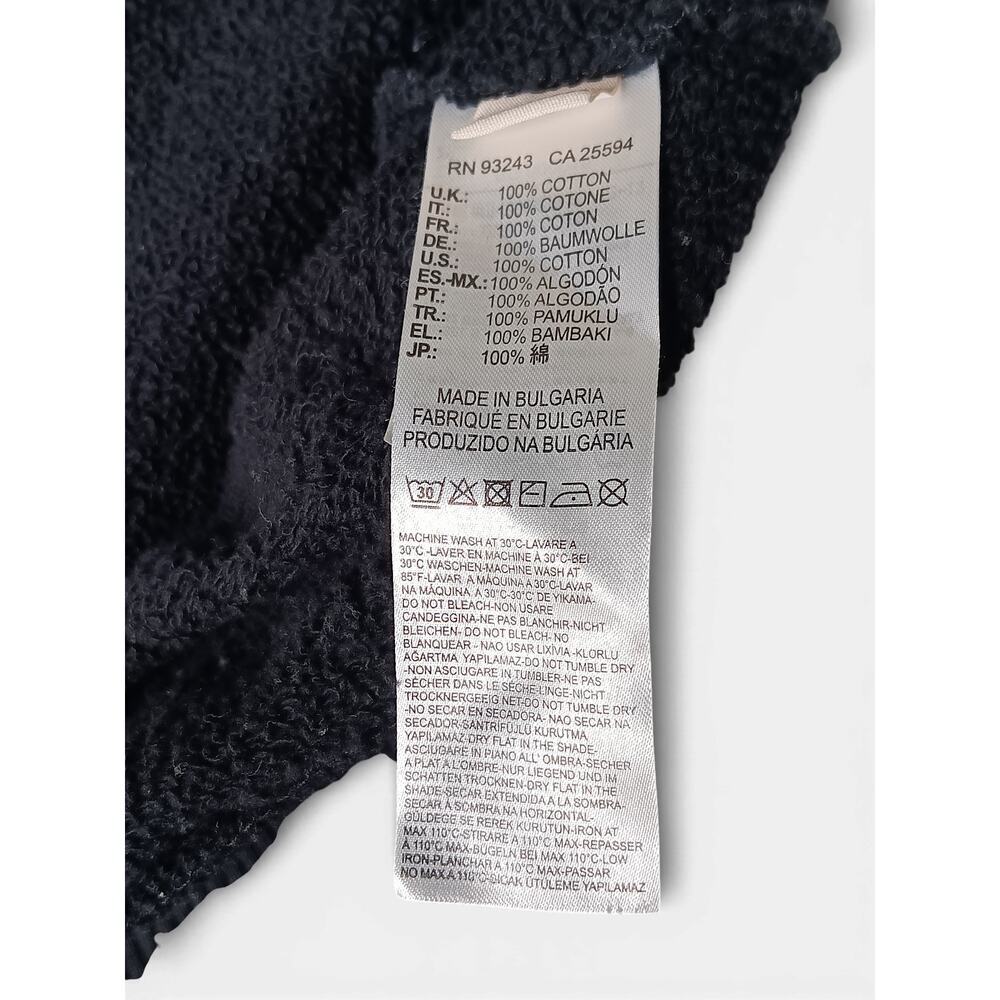 Diesel Men’s Small Navy Chevron Hoodie 100% Cotton Soft Pullover - Picture 13 of 13